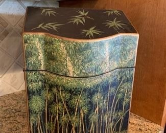 Palm Tree Design Wine Chest Box by GARCIA IMPORTS