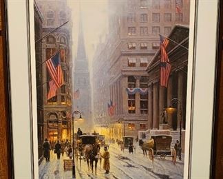 Limited Edition Signed and Numbered "Wall Street - New York" by G. HARVEY
