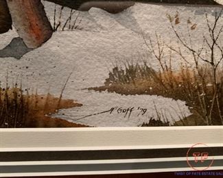 Original Watercolor "Ox Bow" by GOFF