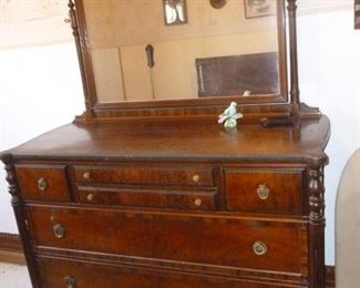 Mahogany Dresser & Mirror