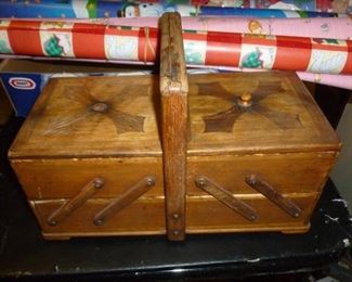 small old sewing basket