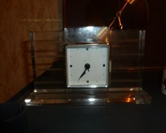 Art deco glass clock (not old)