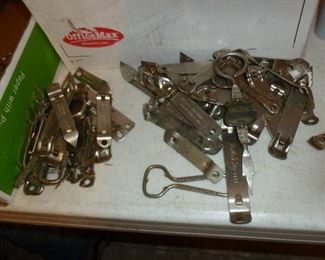 Bottle openers..lots of them!