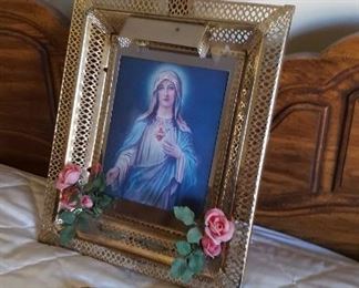 Vera view Jesus and Mary framed wall decoration $25