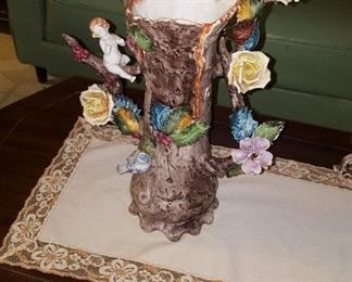 Decorative cherub flower vase $7