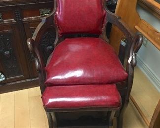 Barber Chair and Footrest - $187.50