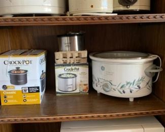 Several crockpots