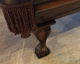 DETAIL OF POOL TABLE POCKETS