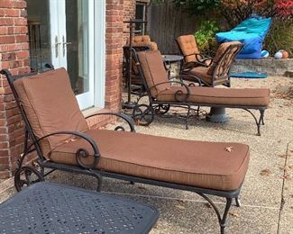 ARMINIS OURDOOR CHAISE LOUNGE CHAIRS, $225. EACH