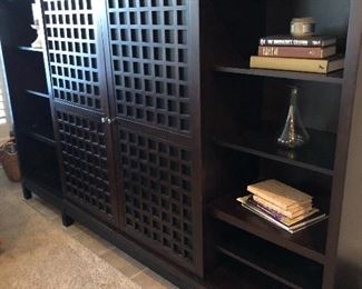 ARHAUS WALL STORAGE AND SHELF UNIT, $2000.