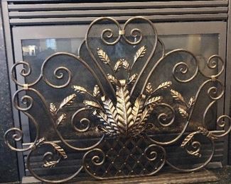 ORNATE FIREPLACE SCREEN, $150.