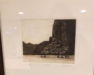 ETCHING, JOURNEY 1978, BY: DONNA ALDRIDGE
