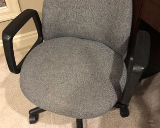 GRAY DESK CHAIR, $40.