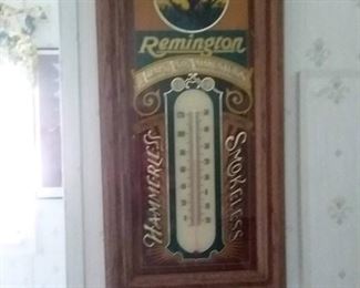 Remington advertising thermometer