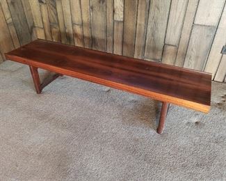 Danish Modern Bruksbo rosewood coffee table, we have 2 of these at this sale