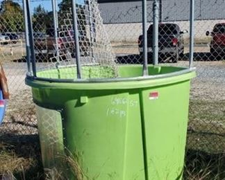 Green Dunk Container With Trailer