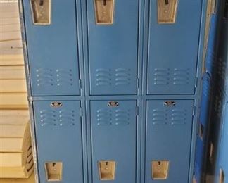 (12) Blue Metal Lockers