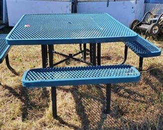 Blue Outdoor Table