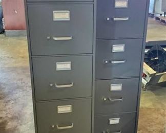 (2) 5 Drawer Filing Cabinets