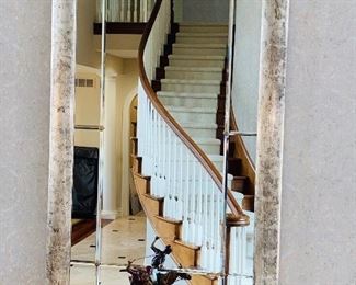$375 FIRM ( NO DISCOUNT) LARGE BEVELED WALL MIRROR 
75”H x 45.5”W x 1.5”D 
