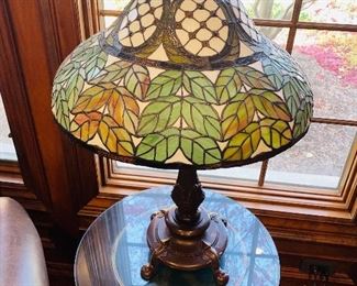 $125 TIFFANY STYLE LAMP
28.5”H