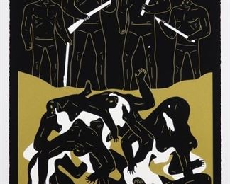 Cleon Peterson The Genocide Black Screenprint