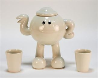 James Jarvis Teapot White Porcelain Sculpture