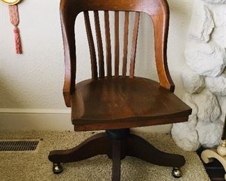 Wood Desk Chair $50, SOLD