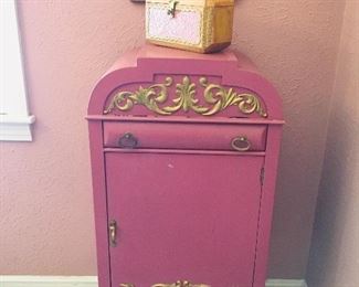 Antique music cabinet in PINK! $100, SOLD