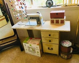 Sewing Machine with Cabinet, $100, Thread Holder SOLD