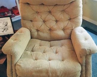 Off White Recliner, $25