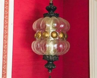 Glass Swag Light, $100
