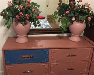 Pink 6 Drawer Chest, $50