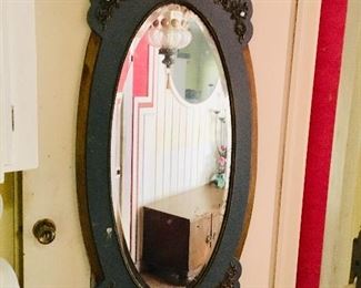 Large Antique Mirror with Blue Paint, $75, SOLD