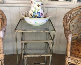 3 Pc. Metal Nesting Tables, $50, SOLD