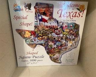 Texas Shaped Puzzle - new in box