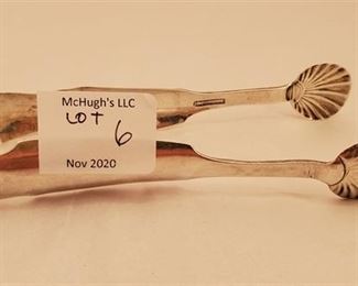Petersburg Virginia Coin silver tongs