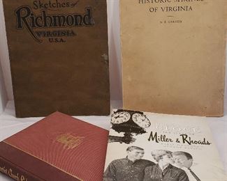 Vintage and antique Richmond Virginia books
