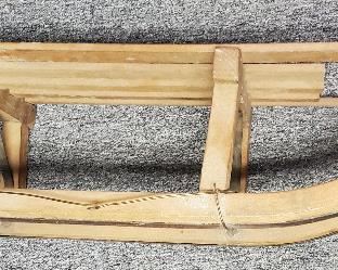 Vintage primitive child's sled , christmas decoration