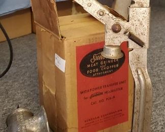 Vintage kitchen meat grinder food chopper