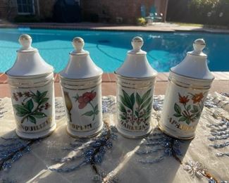 French Porcelain Canisters