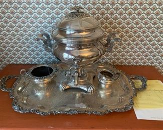 Regency period silver coffee urn, circa 1810