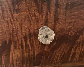 Item 1 ( was $1800) NOW $900 19th Century Antique Cabinet. It measures approximatly 42.25" W by 80" H by 20.25" D.There is a surface crack on one pane of the glass.