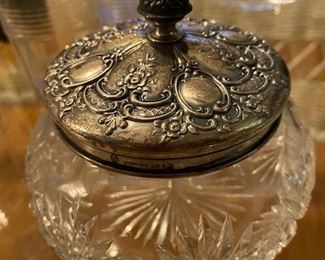 Item 44 Sterling Silver Lidded Dresser Jar $95