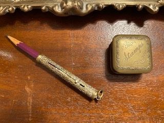 Item 55 pencil $20 item 56 Stamp nox $20