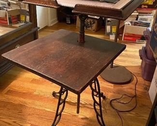 Item 63 Antique Iron Based Table/Book Stand $295