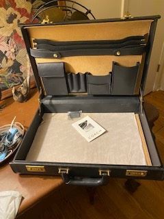 Item 68 Mens Leather Attache Briefcase- Never Used $200