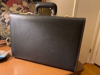 Item 68 Mens Leather Attache Briefcase- Never Used $200