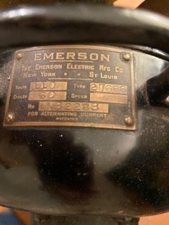 Item 70 Emerson 6 Blade Fan in working order $350