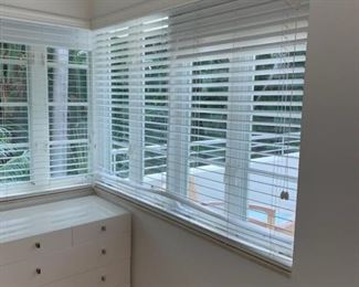 Wood blinds with blackout shades